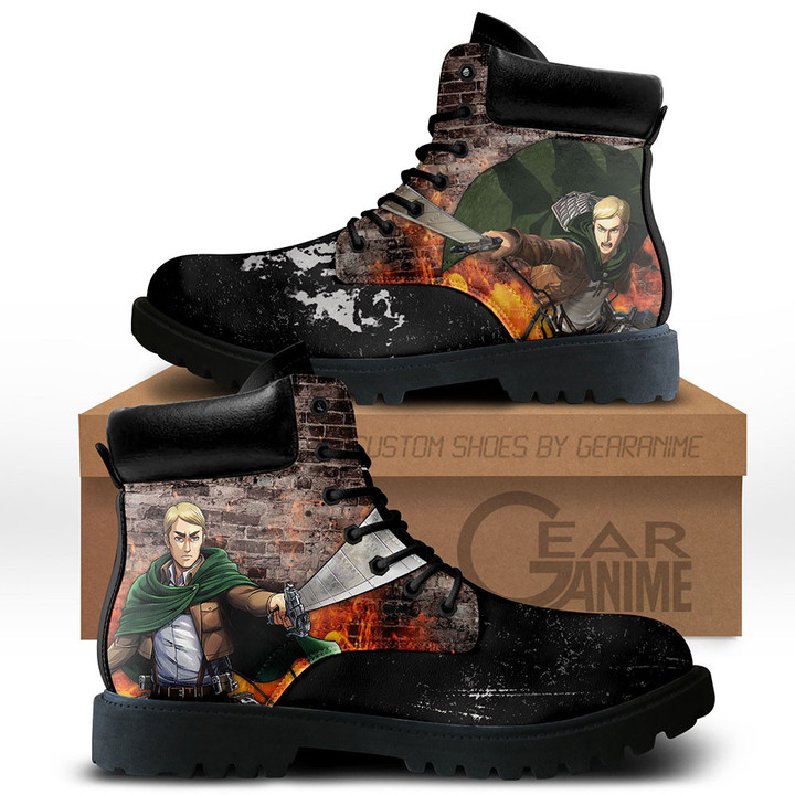 Attack On Titan Erwin Smith Boots Custom Anime Shoes