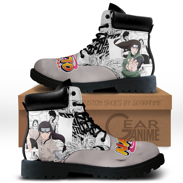 Neji Hyuga Boots Custom Anime Shoes Mix Manga StyleGear Anime