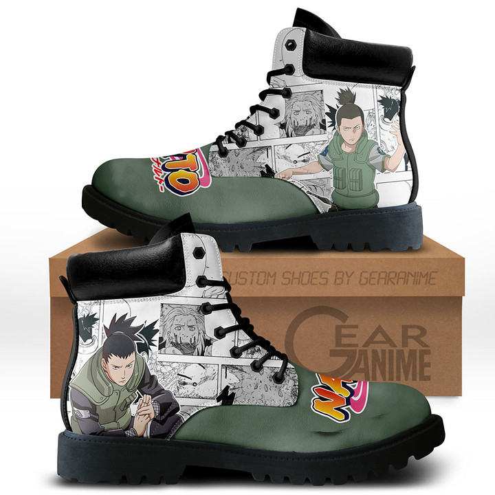 Shikamaru Nara Boots Custom Anime Shoes Mix Manga StyleGear Anime