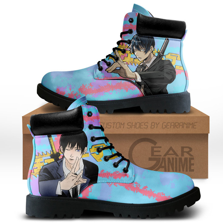 Chainsaw Man Aki Hayakawa Boots Custom Anime ShoesGear Anime