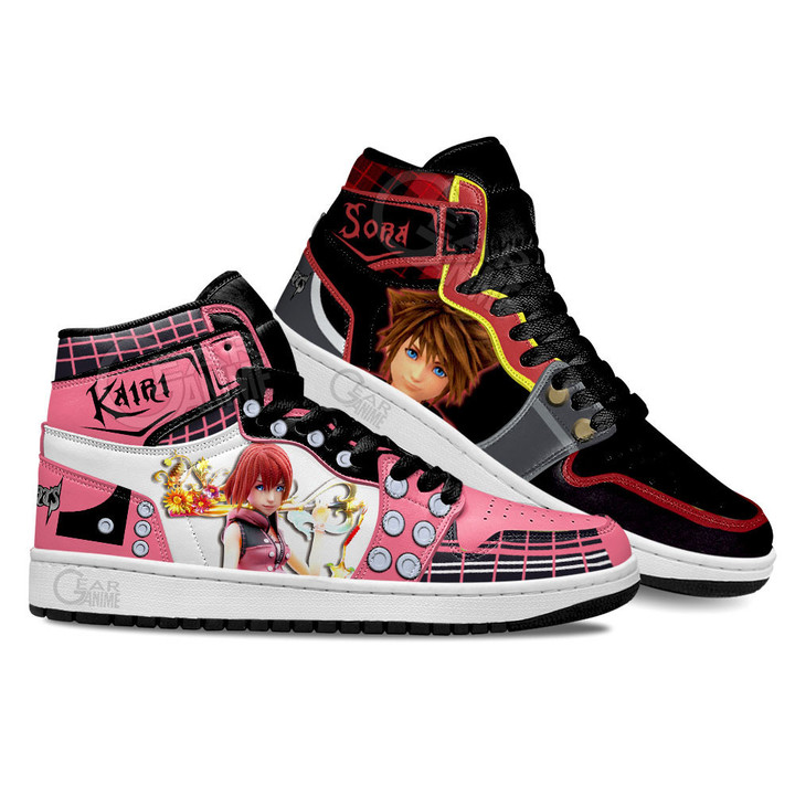 Kingdom Heart Kairi and Sora Shoes Custom For Anime Fans Gear Anime