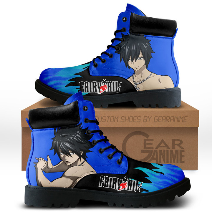 Fairy Tail Gray Fullbuster Boots Custom Anime ShoesGear Anime