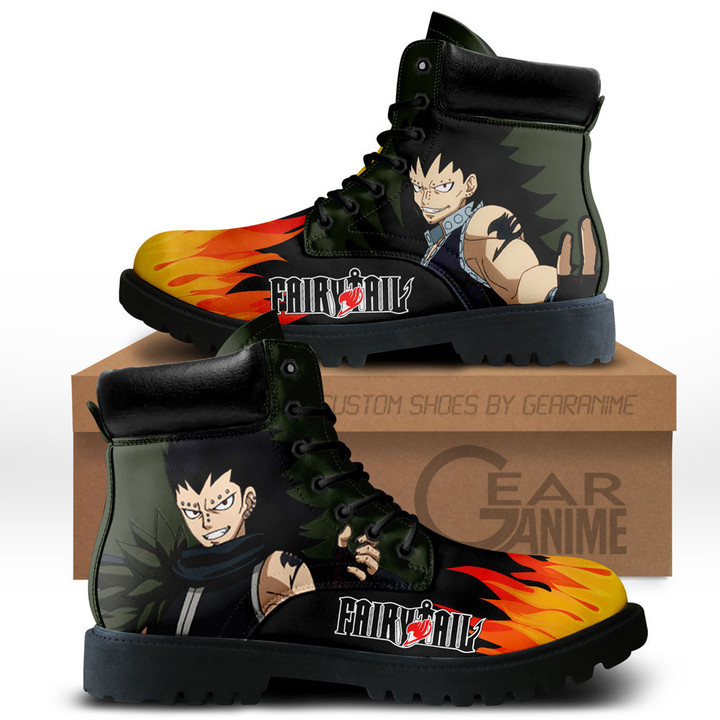 Fairy Tail Gajeel Redfox Boots Custom Anime ShoesGear Anime