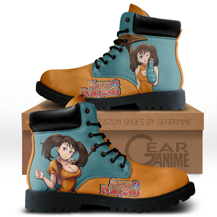 Seven Deadly Sins Diane Boots Custom Anime ShoesGear Anime
