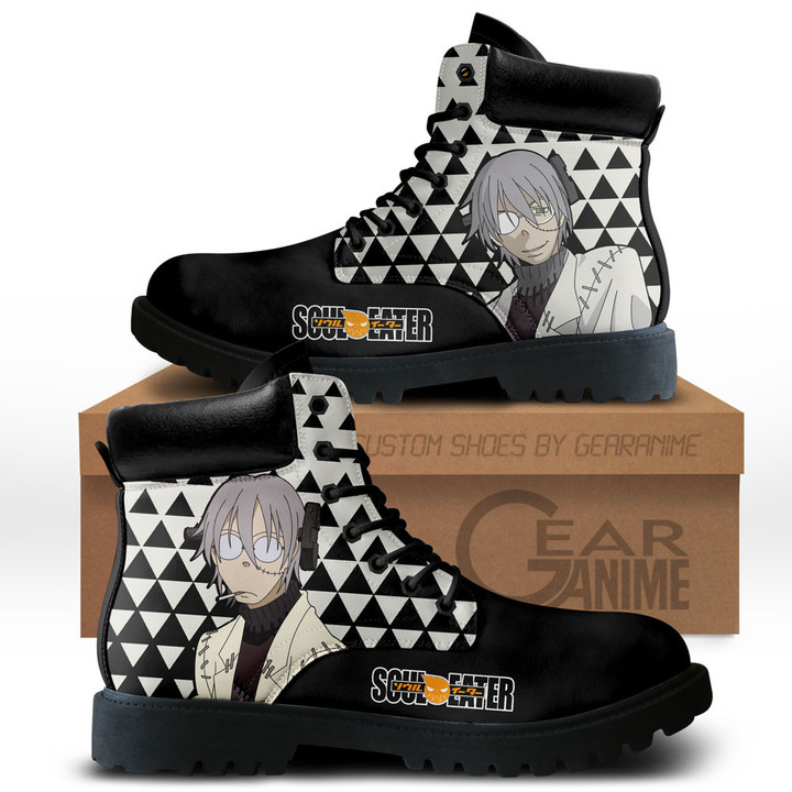 Soul Eater Franken Stein Boots Anime Custom ShoesGear Anime