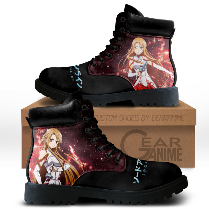 Sword Art Online Asuna Boots Anime Custom ShoesGear Anime