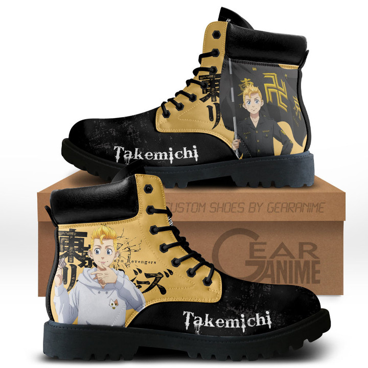 Tokyo Revengers Takemichi Hanagaki Boots Anime Custom ShoesGear Anime