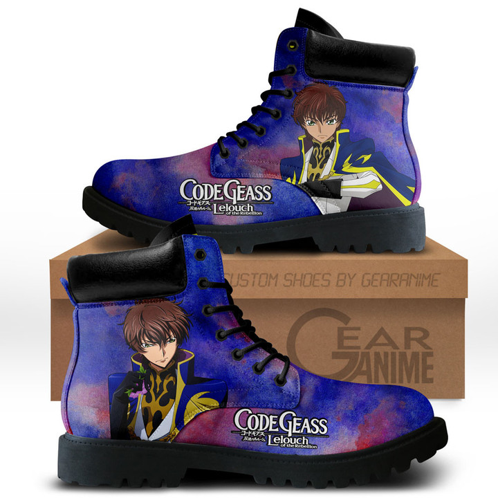 Code Geass Suzaku Kururugi Boots Anime Custom ShoesGear Anime