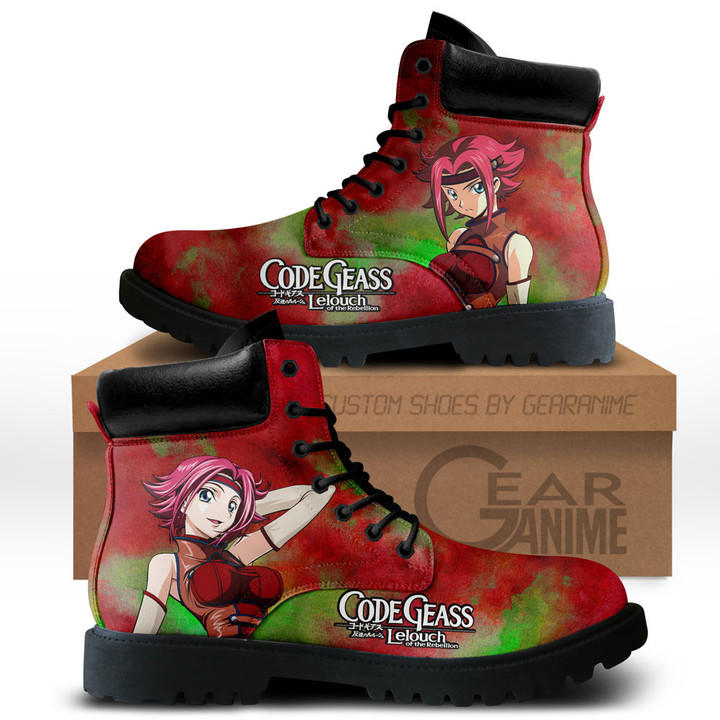 Code Geass Kallen Stadtfeld Boots Anime Custom ShoesGear Anime