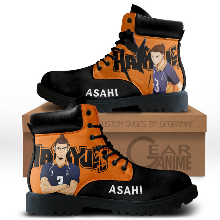 Haikyuu Asahi Azumane Boots Anime Custom ShoesGear Anime