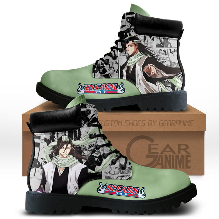 Bleach Byakuya Kuchiki Boots Manga Anime Custom Shoes NTT0711Gear Anime