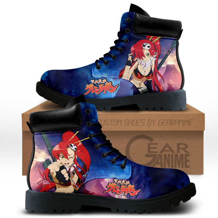 Gurren Lagann Yoko Littner Boots Anime Custom ShoesGear Anime