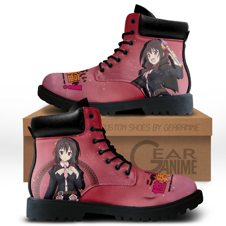 KonoSuba Yunyun Boots Anime Custom Shoes MV0711Gear Anime