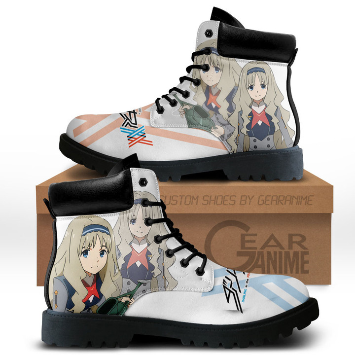 Darling In The Franxx Kokoro Boots Anime Custom ShoesGear Anime