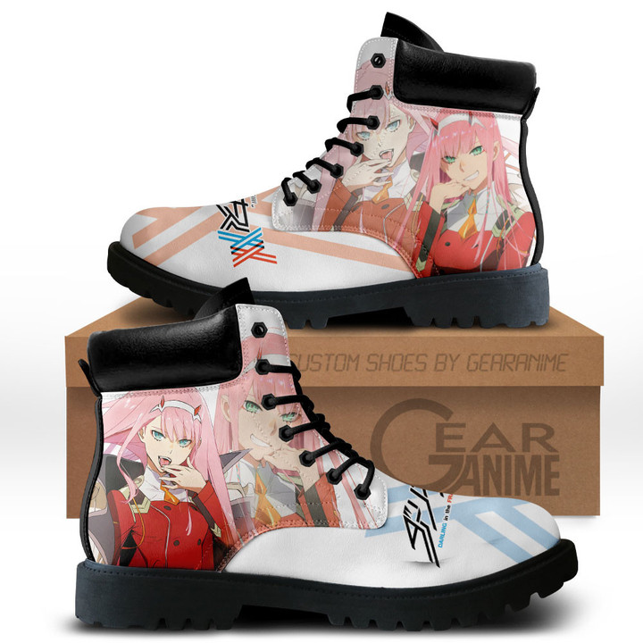 Darling In The Franxx Zero Two Boots Anime Custom ShoesGear Anime