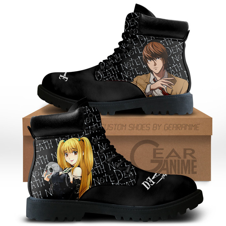Death Note Light and Misa Boots Anime Custom Shoes NTT0711Gear Anime