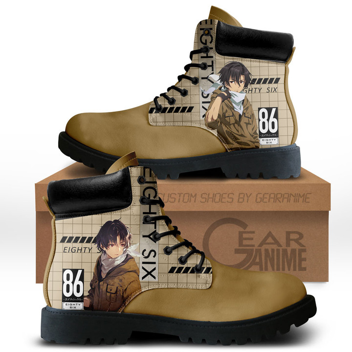 86 Eighty Six Shinei Nouzen Boots Anime Custom ShoesGear Anime