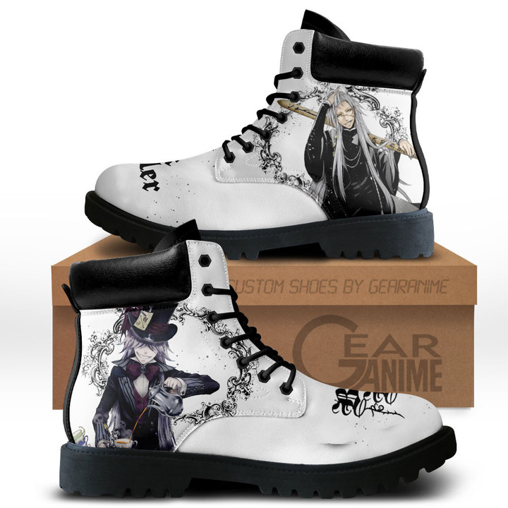 Black Butler Undertaker Boots Anime Custom Shoes MV2811Gear Anime