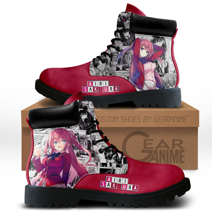 Classroom of the Elite Airi Sakura Boots Anime Custom ShoesGear Anime