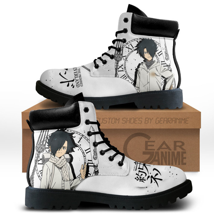 The Promised Neverland Ray Boots Anime Custom Shoes MV2811Gear Anime