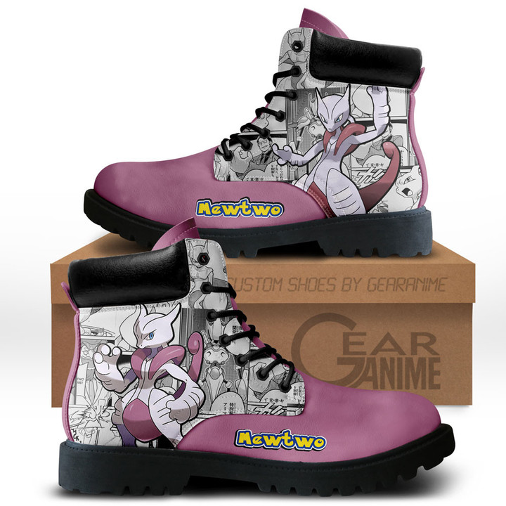 Pokemon Mewtwo Boots Manga Anime Custom Shoes NTT0512Gear Anime