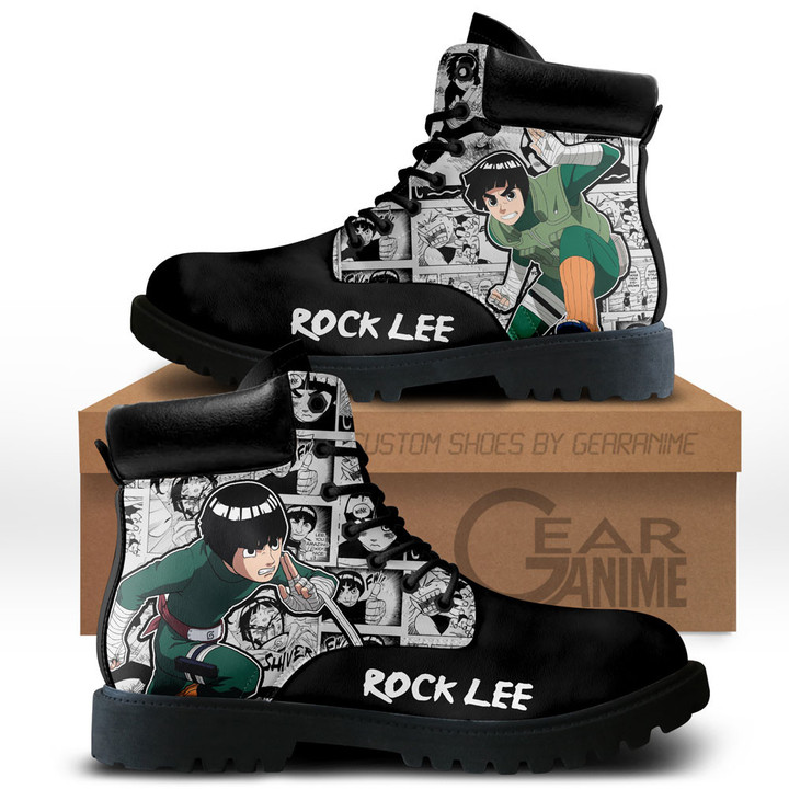 Rock Lee Boots Manga Anime Custom Shoes NTT0512Gear Anime