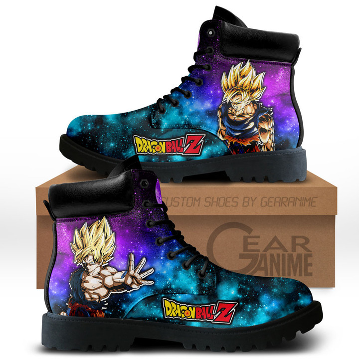 Dragon Ball Goku Super Saiyan Boots Anime Custom Shoes Galaxy Style NTT0512Gear Anime