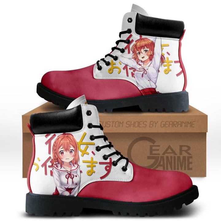 Rent a Girlfriend Sumi Sakurasawa Boots Anime Custom Shoes NTT1312Gear Anime