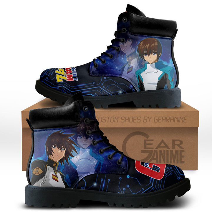 Mobile Suit Gundam Kira Yamato Boots Anime Custom Shoes MV0512Gear Anime