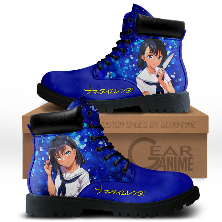 Summertime Render Mio Kofune Boots Anime Custom Shoes NTT2712Gear Anime