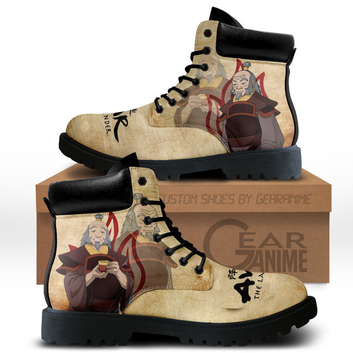 Avatar The Last Airbender Uncle Iroh Boots Anime Custom Shoes MV1312Gear Anime