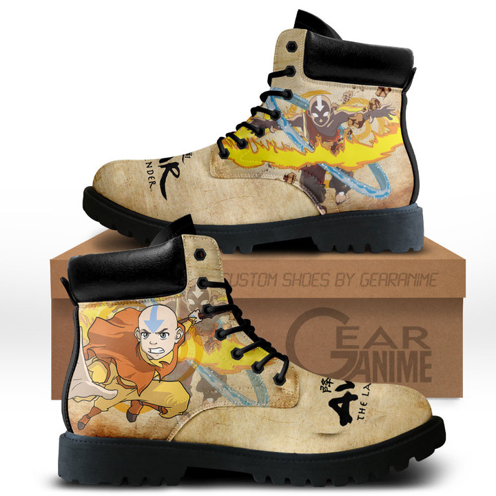 Avatar The Last Airbender Aang Boots Anime Custom Shoes MV1312Gear Anime