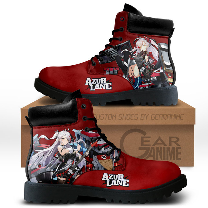 Azur Lane Prinz Eugen Boots Anime Game Custom Shoes NTT2112Gear Anime