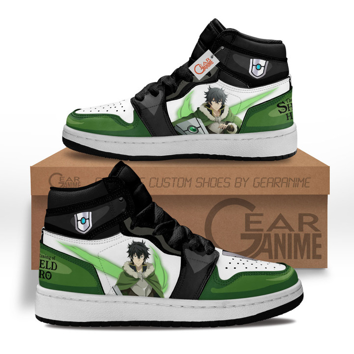 Naofumi Iwatani Main Shield Anime Kids Custom Sneakers MV1601 Gear Anime