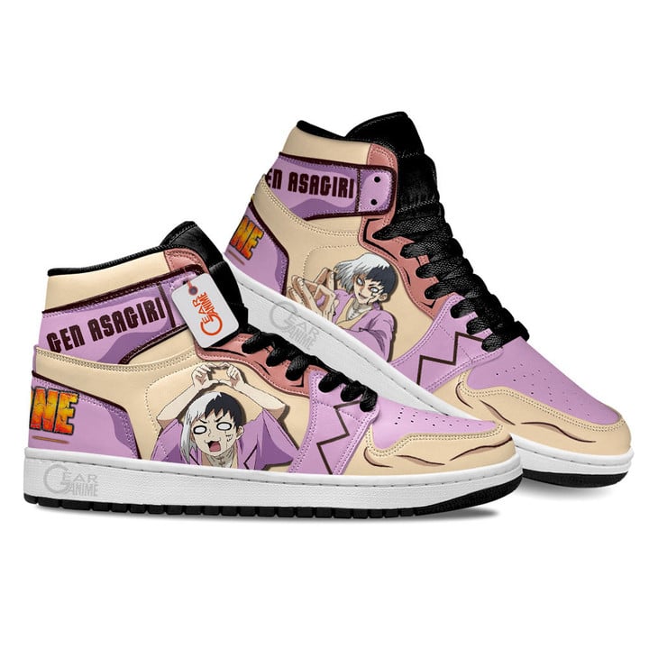 Dr Stone Gen Asagiri Anime Shoes Custom Sneakers MN1601 Gear Anime