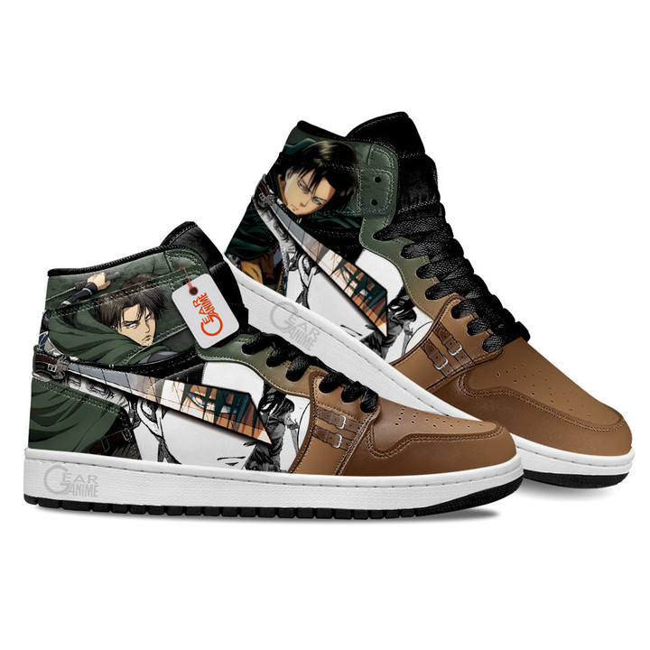 Levi Ackerman Anime Shoes Custom Sneakers MN2102 Gear Anime
