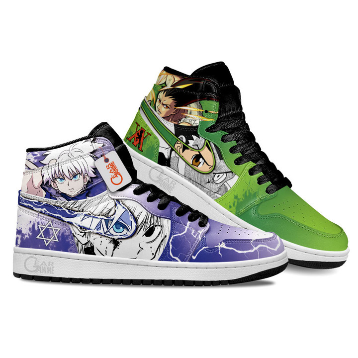 Gon Freecss and Killua Zoldyck Anime Shoes Custom Sneakers MN2102 Gear Anime