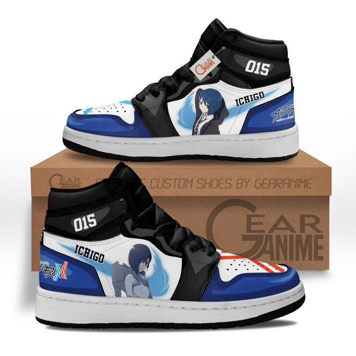 Ichigo Code 015 Anime Kids Sneakers Custom Shoes MV1302 Gear Anime