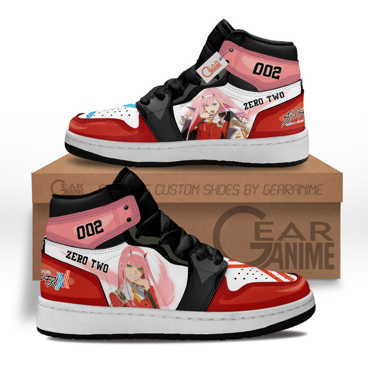 Zero Two Anime Kids Sneakers Custom Shoes MV1302 Gear Anime