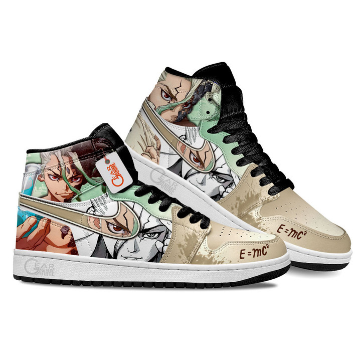 Dr Stone Senku Ishigami Custom Anime Shoes MN2102 Gear Anime
