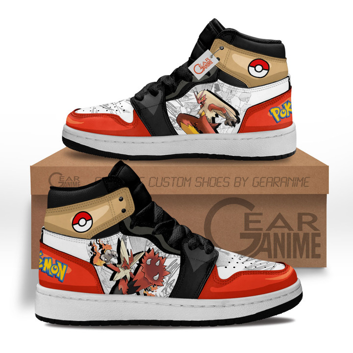 Pokemon Blaziken Kids Shoes Manga Anime Custom Kid Sneakers MV2703 Gear Anime