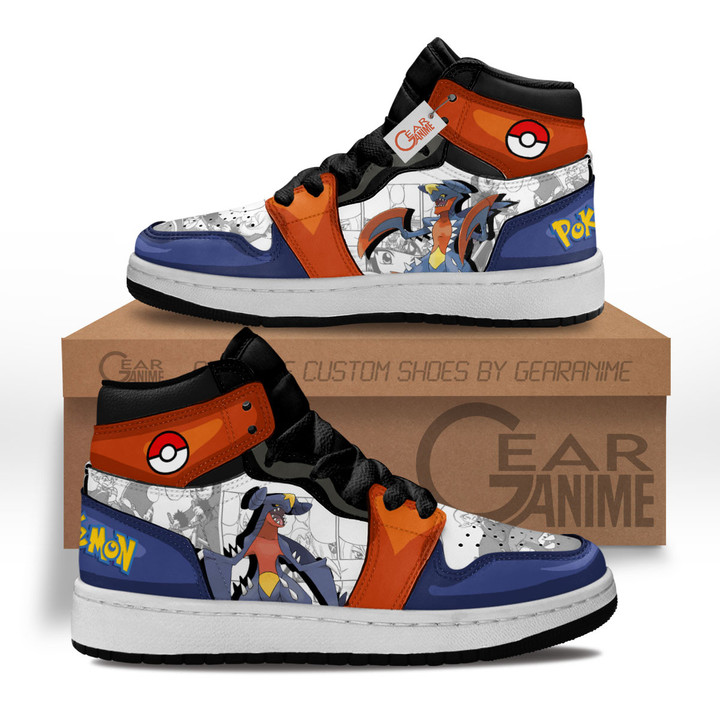 Pokemon Garchomp Kids Shoes Manga Anime Custom Kid Sneakers MV2703 Gear Anime