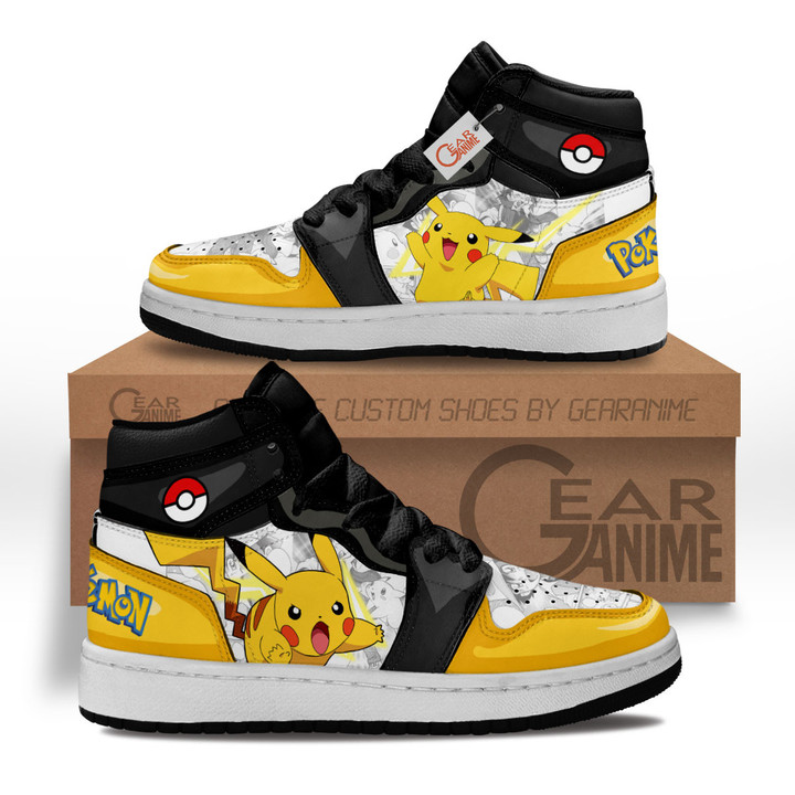 Pokemon Pikachu Kids Shoes Manga Anime Custom Kid Sneakers MV2703 Gear Anime