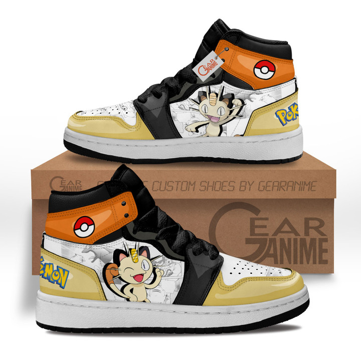 Pokemon Meowth Kids Shoes Manga Anime Custom Kid Sneakers MV2703 Gear Anime