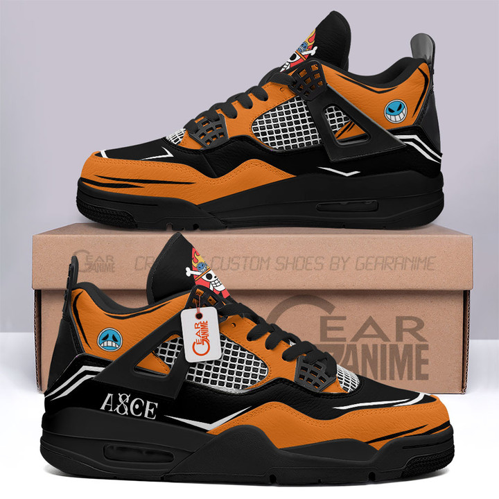 Portgas D. Ace Sneakers Anime Personalized Shoes MV1204 - Gear Anime