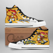 Pokemon Infernape High Top Shoes Custom Anime Sneakers - 1 - GearAnime