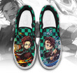 Tanjiro Slip On Sneakers Custom Anime Demon Slayer Custom Shoes - 1 - GearAnime