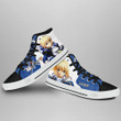 Fate Zero Saber High Top Shoes Custom Anime Sneakers - 3 - GearAnime