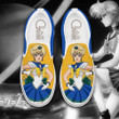 Sailor Uranus Slip On Sneakers Anime Sailor Moon Custom Shoes - 1 - GearAnime