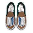 AOT Wing of Freedom Slip On Sneakers Custom Symbol Anime Attack On Titan Shoes - 1 - GearAnime
